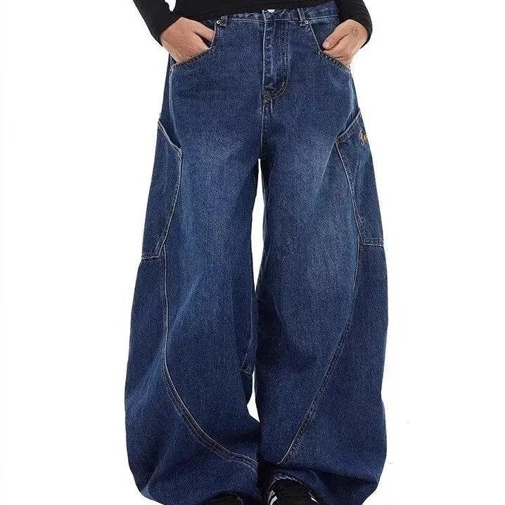 Design Large Pocket Machete Baggy Jeans Pant For Men And Women