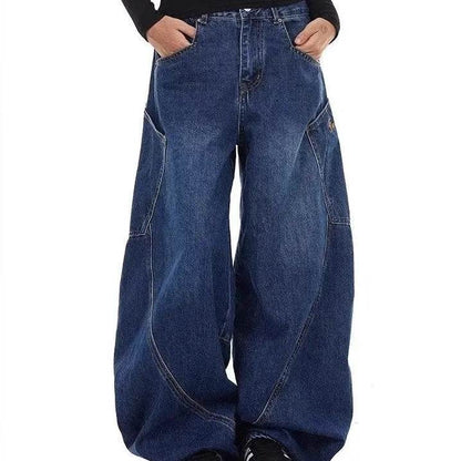 Design Large Pocket Machete Baggy Jeans Pant For Men And Women