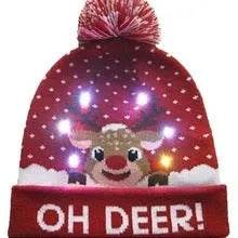Bonnet de Noël lumineux à LED