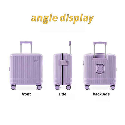 New Fashionable 16 Inch Luggage Case With TSA Customs Lock, 360 Universal Wheel Pull Rod Box, Luggage Universal Wheel Password Box