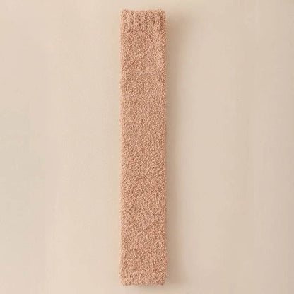 Winter Warm Plush Socks Women Dual-purpose Protection Heel And Knee Sock For Olds