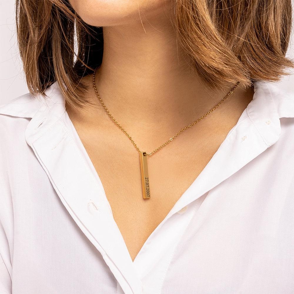Custom Date Engravable Necklace