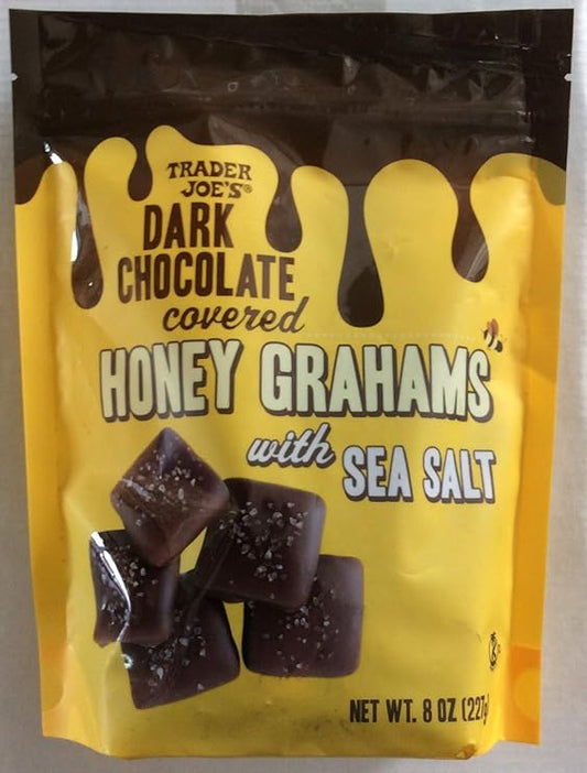 Graham crackers au miel enrobés de chocolat noir et de sel de mer Trader Joe's, 227g