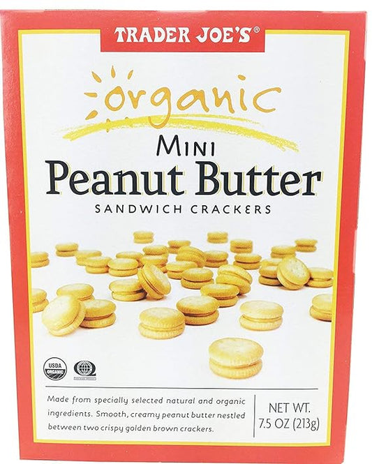 Mini-biscuits salés biologiques au beurre de cacahuète Trader Joe's, 213 g