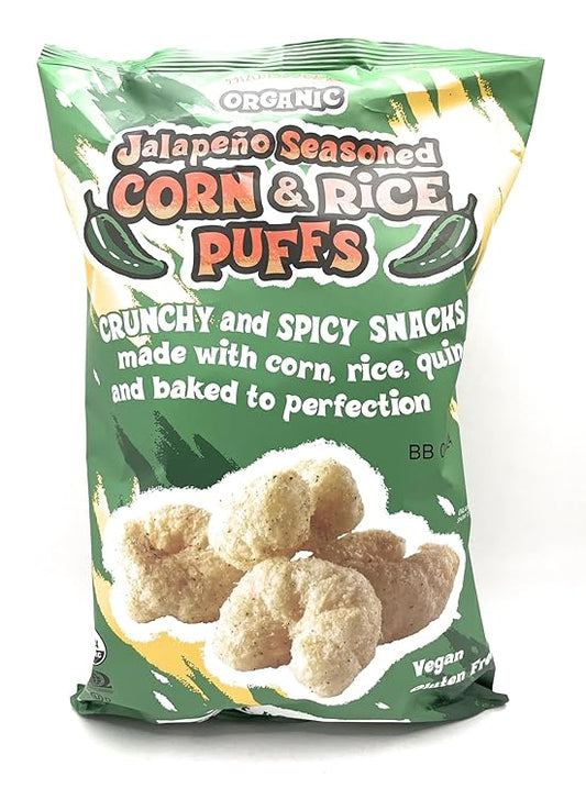 Pop-corn et riz soufflé biologique assaisonné au jalapeño de Trader Joe's, 139 g