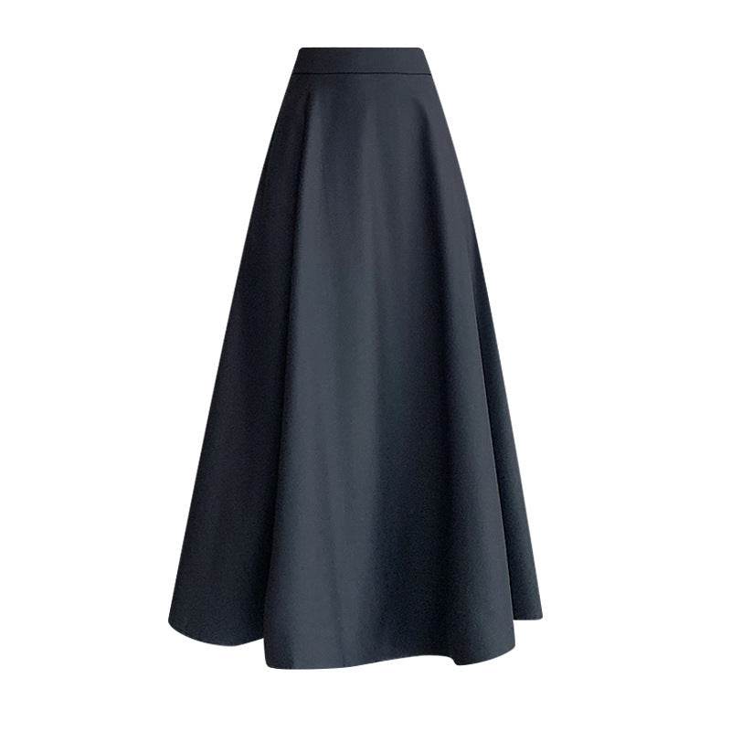 Women's Skirt Drooping Slimming High Waist A- Line Circle Midi flared Skirt