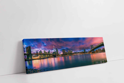 Wall Art The East River and the Brooklyn Bridge-NY