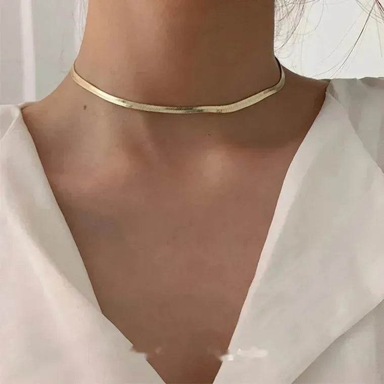 cold wind European and American Simple minimalist necklace women