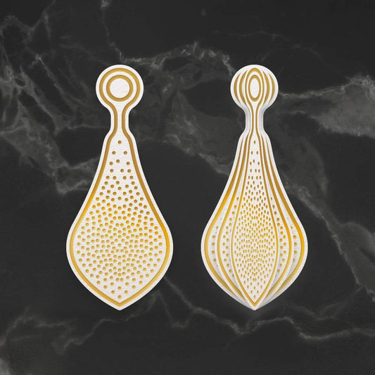 Cut, Foil and Emboss Die - Dimensional Decorations - Stippled Bauble