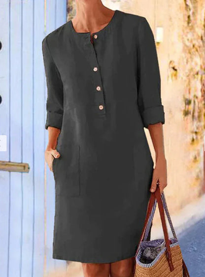 Women’s Clothing Dress – Streetwear Ethnic Style Long Sleeve Dress