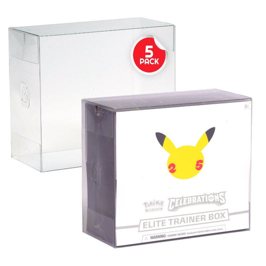 Boîte d'entraînement d'élite Pokémon ETB EVORETRO PET Protector - Pack de 5