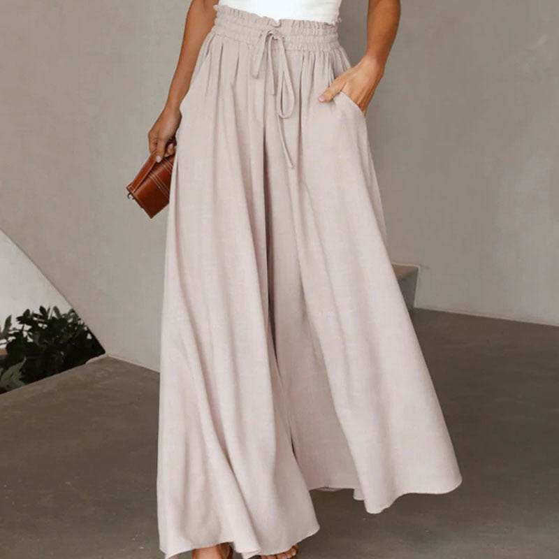 Printed Comfortable Casual High Waist  Wide-leg Floral Palazzo Trousers women