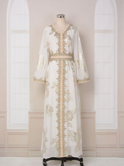 Bronzing Arabian Tourist Dress
