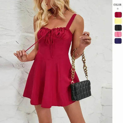 Elegant Chic Sleeveless A-line Casual Summer Mini Dress