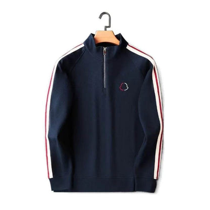 2pcs Fashion Side Stripe Leisure Sports Quarter Zip Tracksuit Co ord for Men