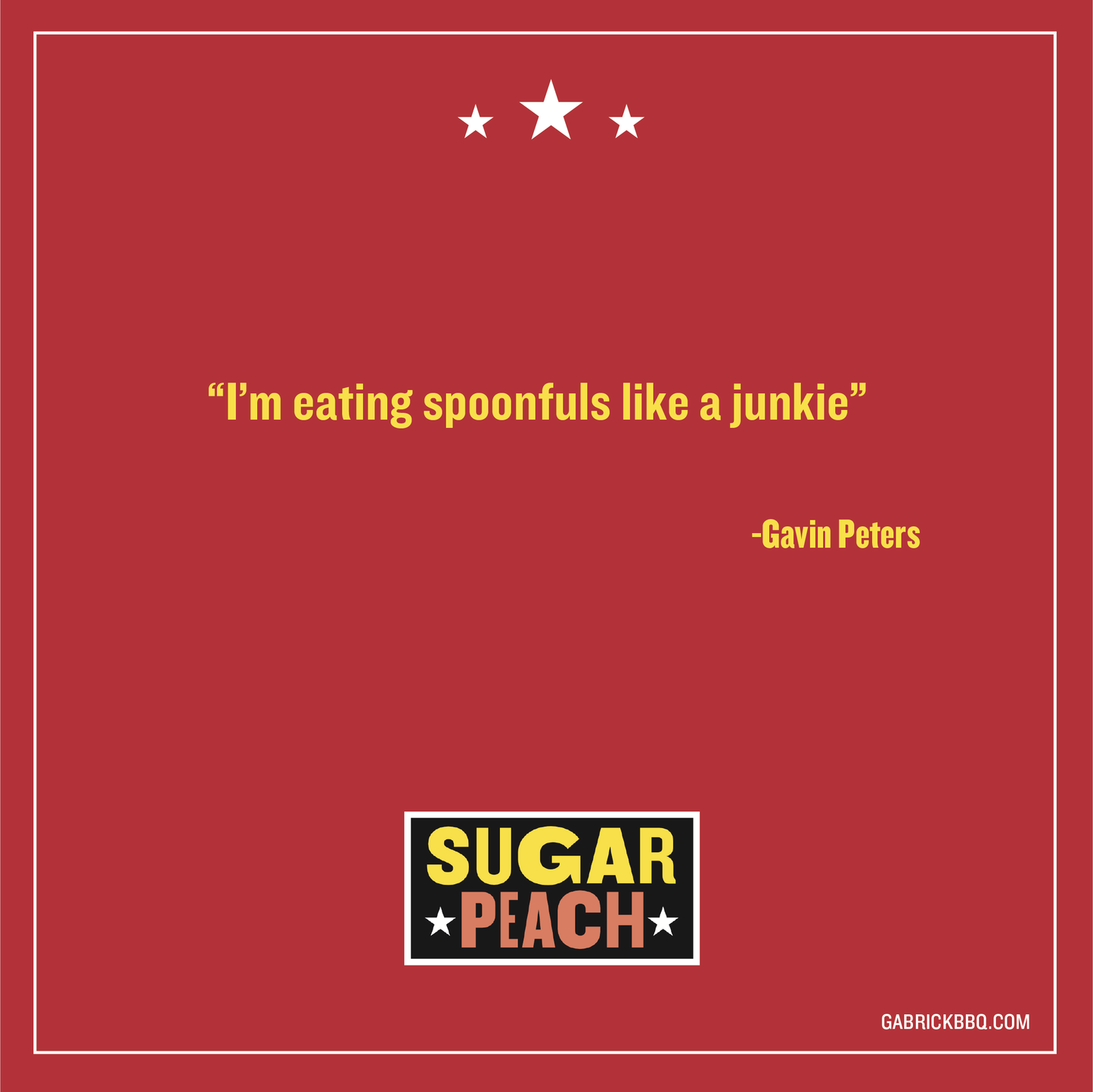 Gabrick BBQ Sauce Co. Sugar Peach BBQ Sauce