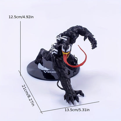 1pc Disney Venom and Carnage Action Figure - Officially Licensed Collectible with Intricately Detailed Design, High-Quality PVC Material, and Action-Packed Dynamic Crouching Pose - Perfect for Bedroom Desk or Shelf Decor