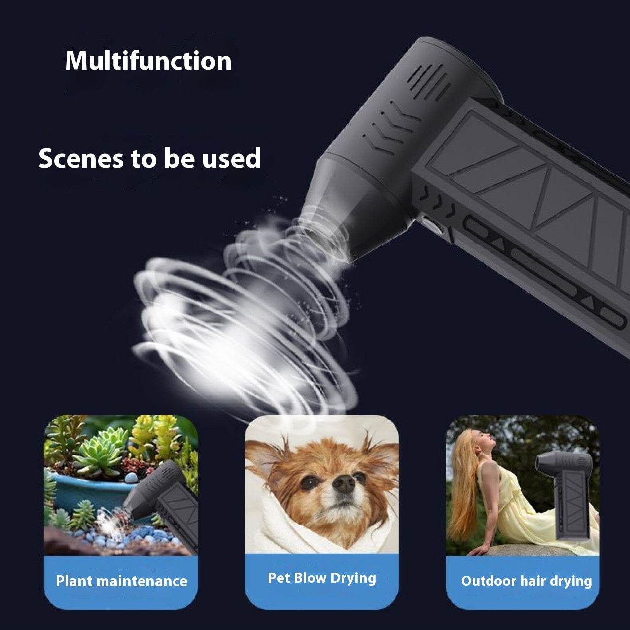 High-speed Mini Handheld Hair Dryer Dust Blow Dryer