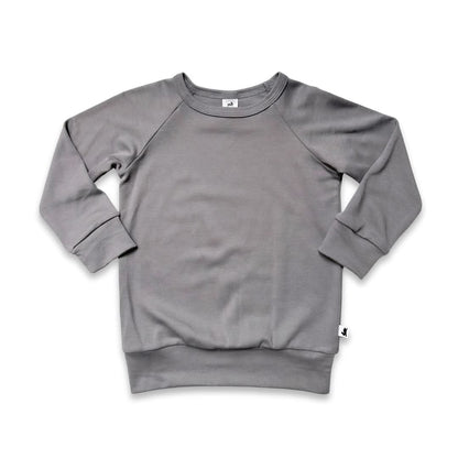 Youth Bamboo Raglan Pullover | Black