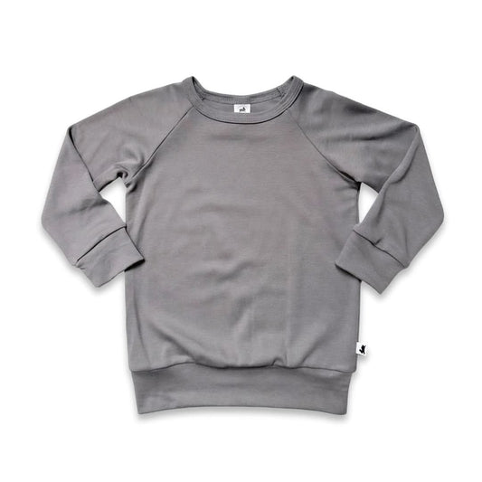 Baby/Kids' Bamboo Raglan Pullover | Graphite
