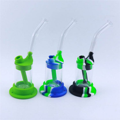 Long Mouth Glass Hookah Food Grade Silicone