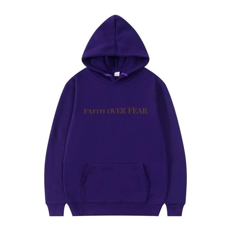 Nouveau sweat à capuche unisexe Faith Fear imprimé