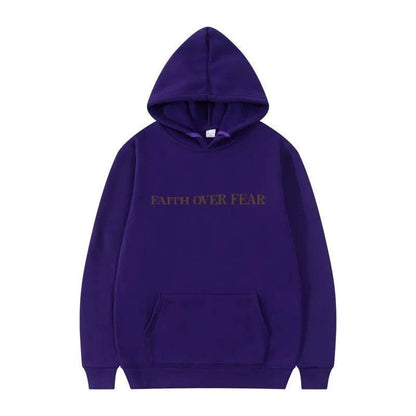 Nouveau sweat à capuche unisexe Faith Fear imprimé