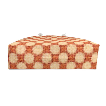 Warm Checkerboard Pattern Weekender Bag | Retro Orange Cream Tote | Beach Tote| Large Tote Bag| Mom on the go bag |mom bag