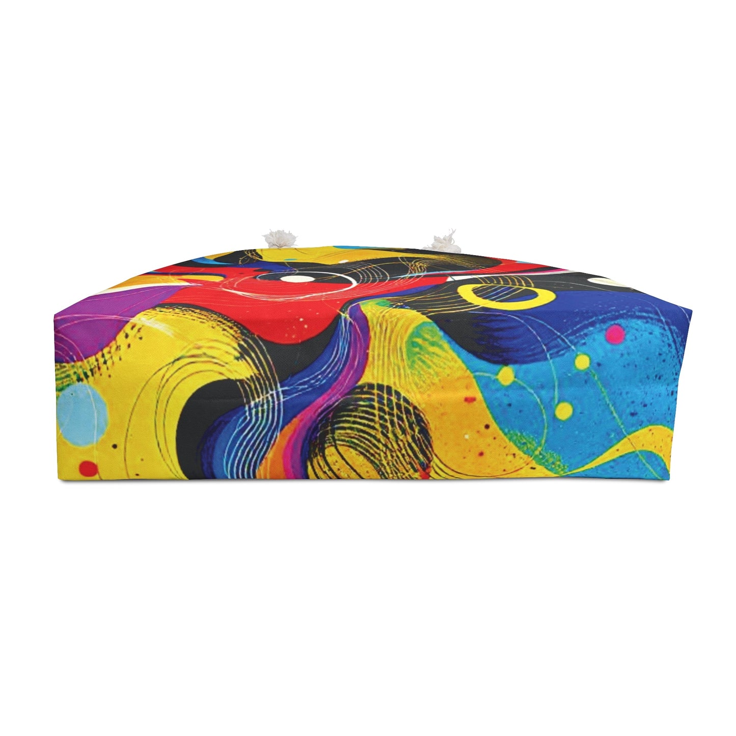 Abstract Colorful Swirl Weekender Bag | Bold Geometric Tote