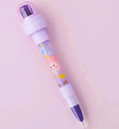 12 Color Bubble Crayon Painting Graffiti Seal for Children