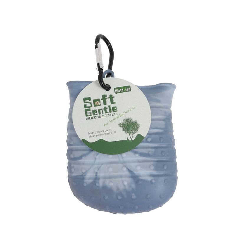 2 en 1 Nettoyeur de Pattes pour Chien Tasse Douce Brosse de Lavage Portable pour Pattes de Chien Seau de Nettoyage de Pattes pour Animaux de Compagnie Produits pour Animaux de Compagnie