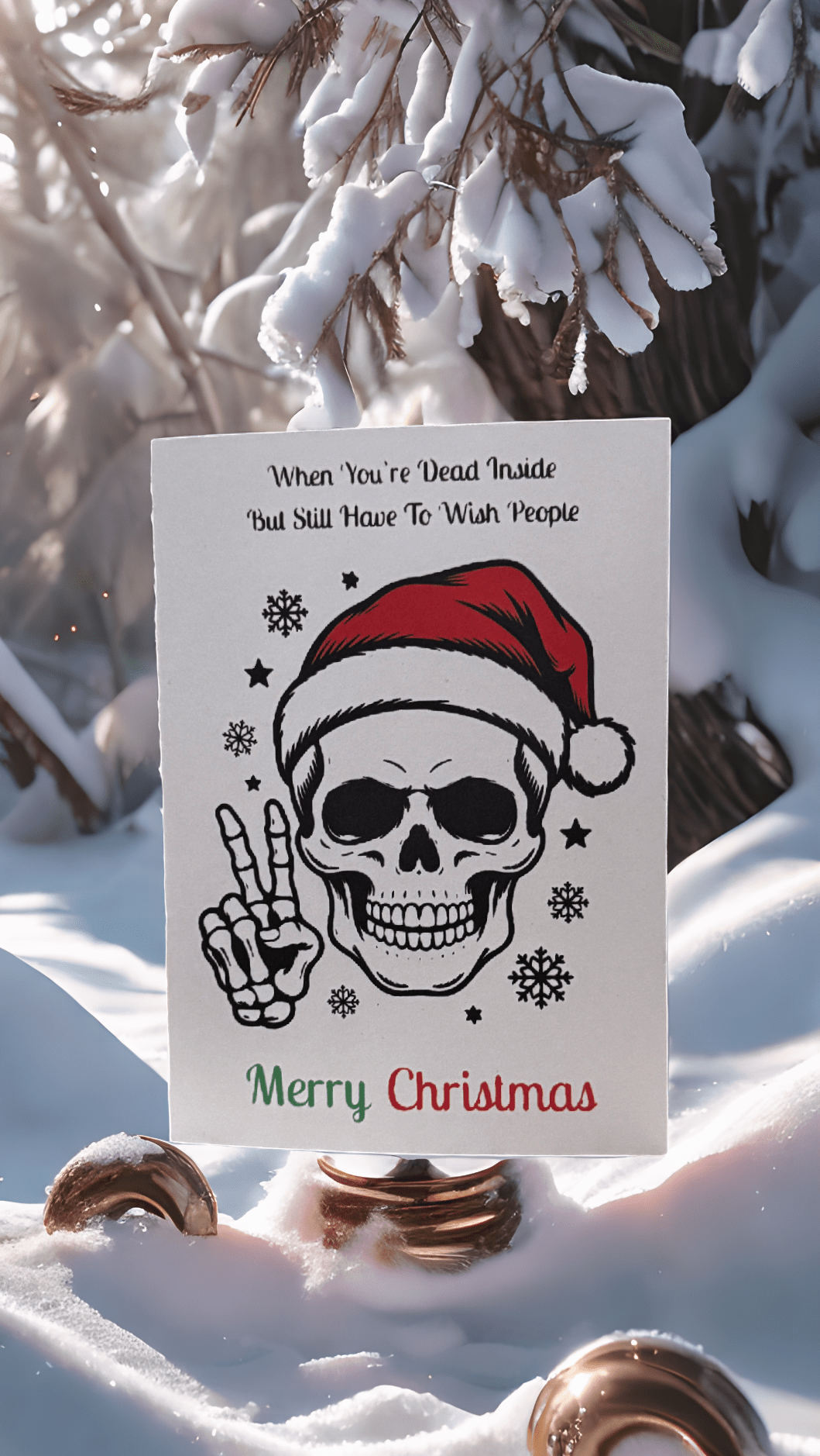 Dead Inside Christmas Card