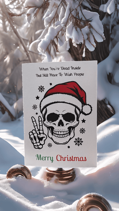 Dead Inside Christmas Card