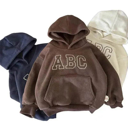 Children  Unisex Sports Brushed Hoody Trousers Suit Unisex Hoodie two piece for kids