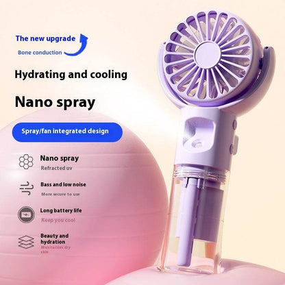 Usb Rechargeable Halter Portable F4 Handheld Spray Hydrating Fan