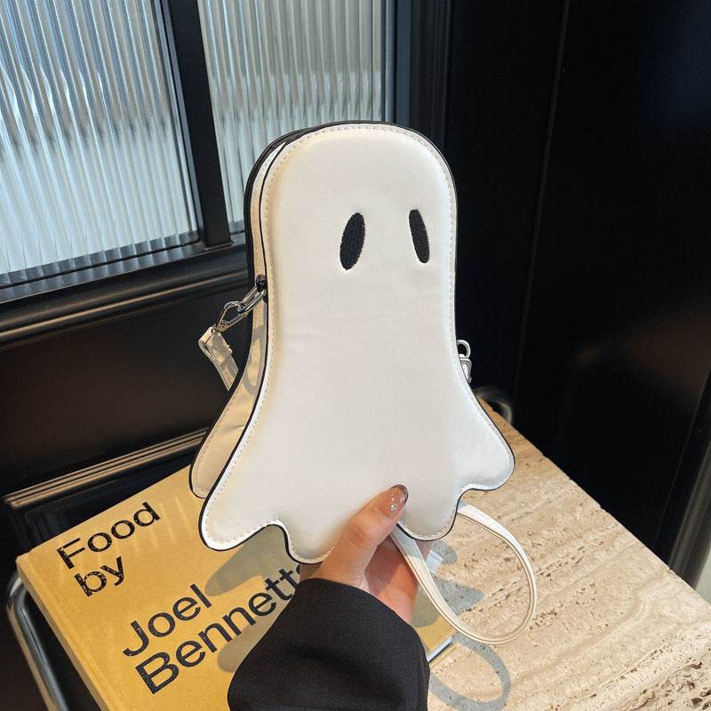 Women's Halloween Ghost Kid Messenger Bag