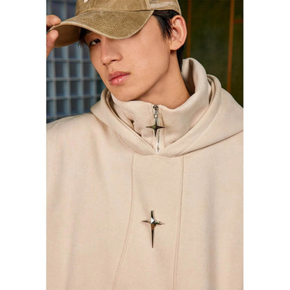 Fashion Turtleneck Street Hip pop Hoodie Sweatshirt Men