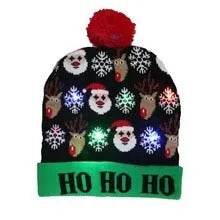 Bonnet de Noël lumineux à LED