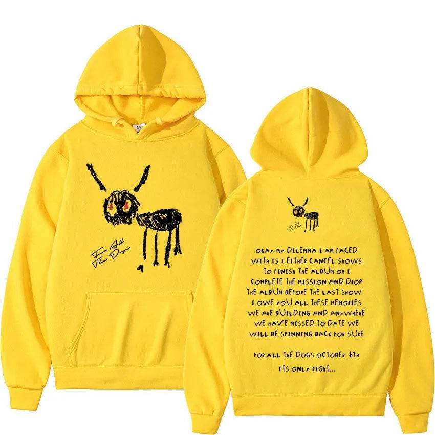 Rapper Drake For All The Dogs Letter Unisex Hoodie Sweatshirt