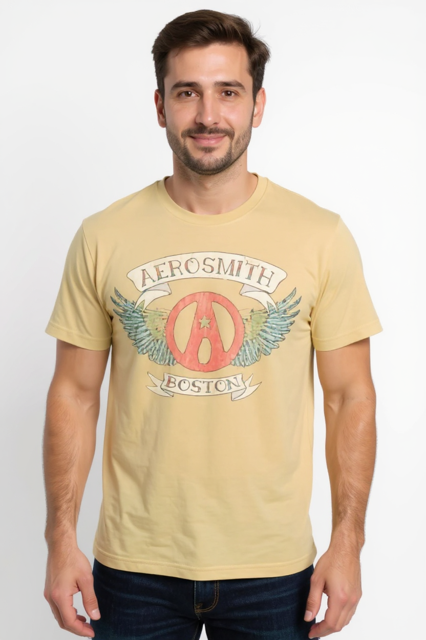 Aerosmith Boston T-Shirt (Yellow)