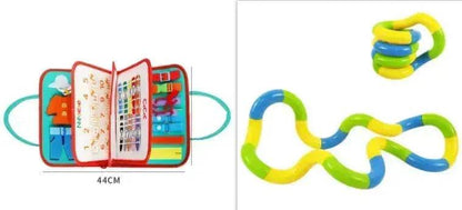 Nouvelle planche d'activités pour enfants Busy Board, jeu d'apprentissage de l'habillage et du boutonnage pour bébé, jouet d'apprentissage sensoriel préscolaire pour l'éducation précoce