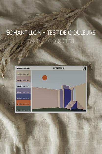 GÉOMÉTRIE, Oeuvre sur toile étirée
