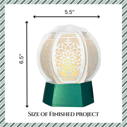 CrafTreat DIY Paper Lanterns - Snowglobe