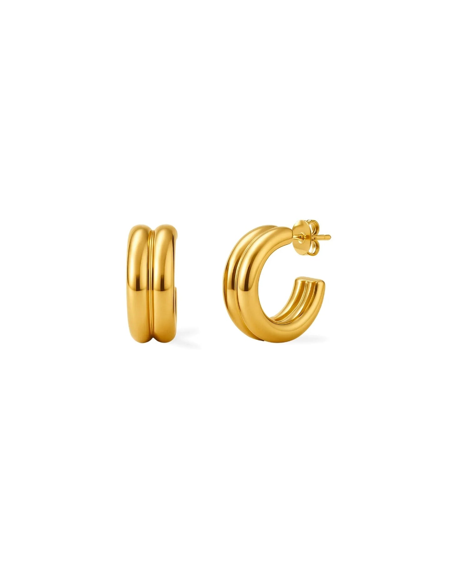 Double Hoops Earrings