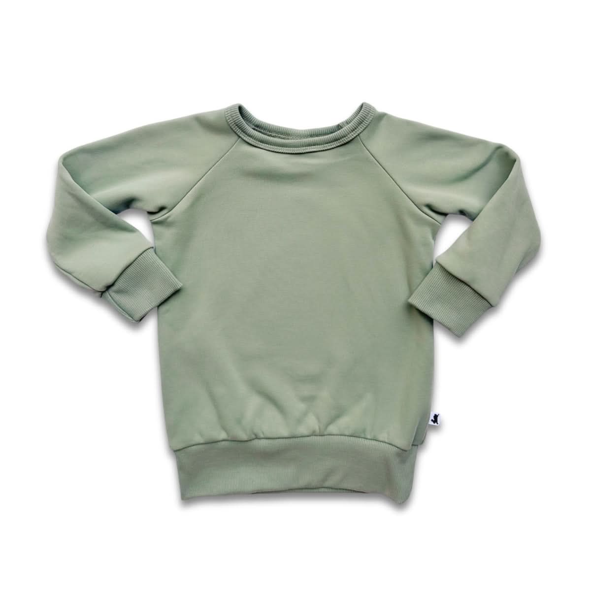 Youth Bamboo Fleece Raglan Pullover | Sage