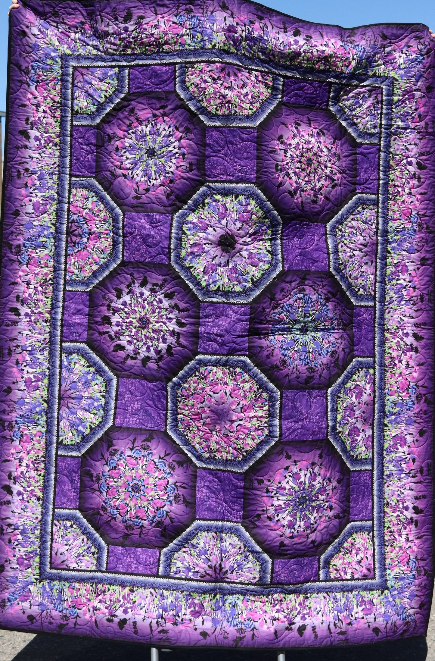 Store Sample- Twin Quilt- Hexagons