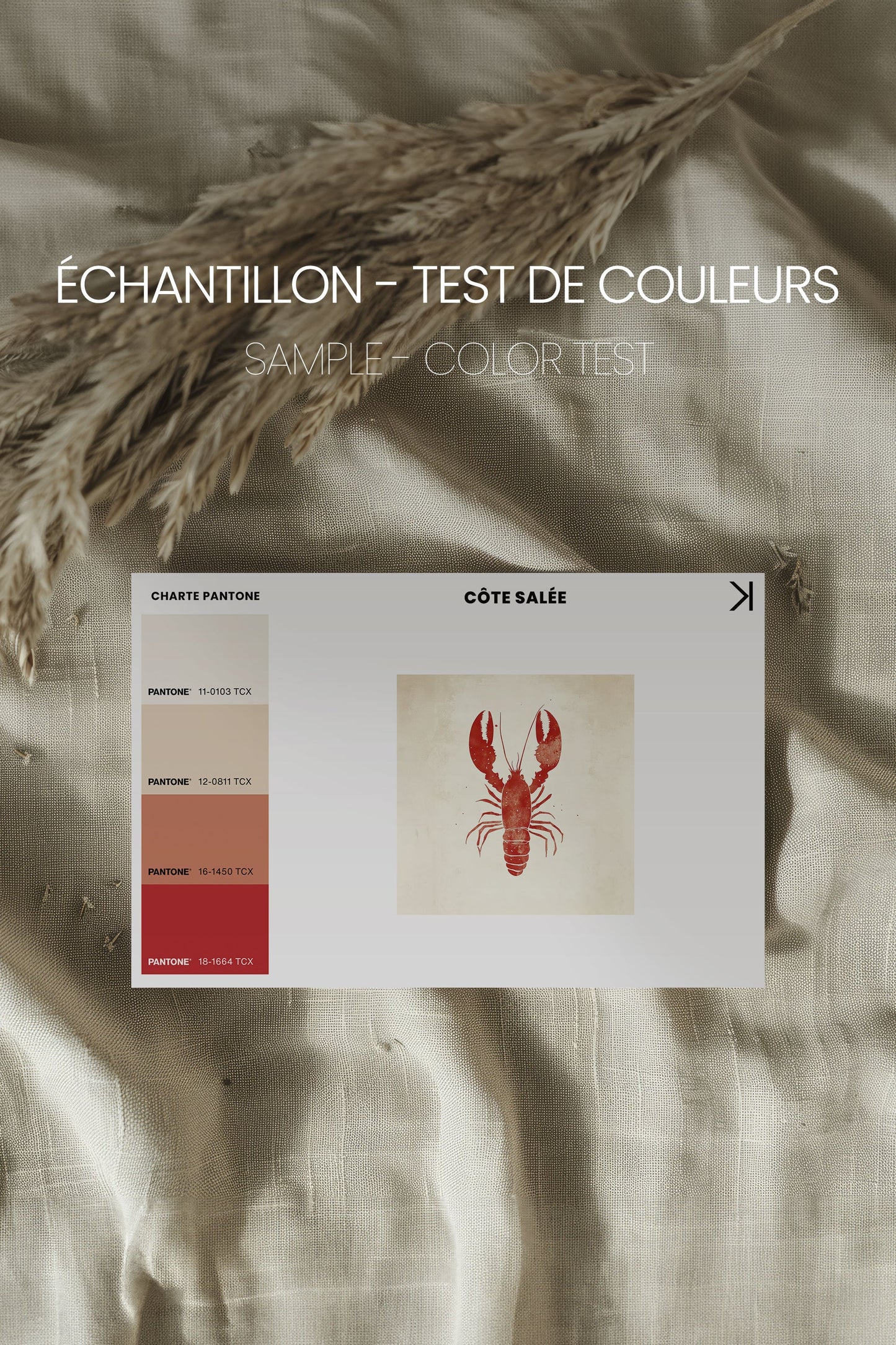 CÔTE SALÉE, Œuvre sur toile tendue