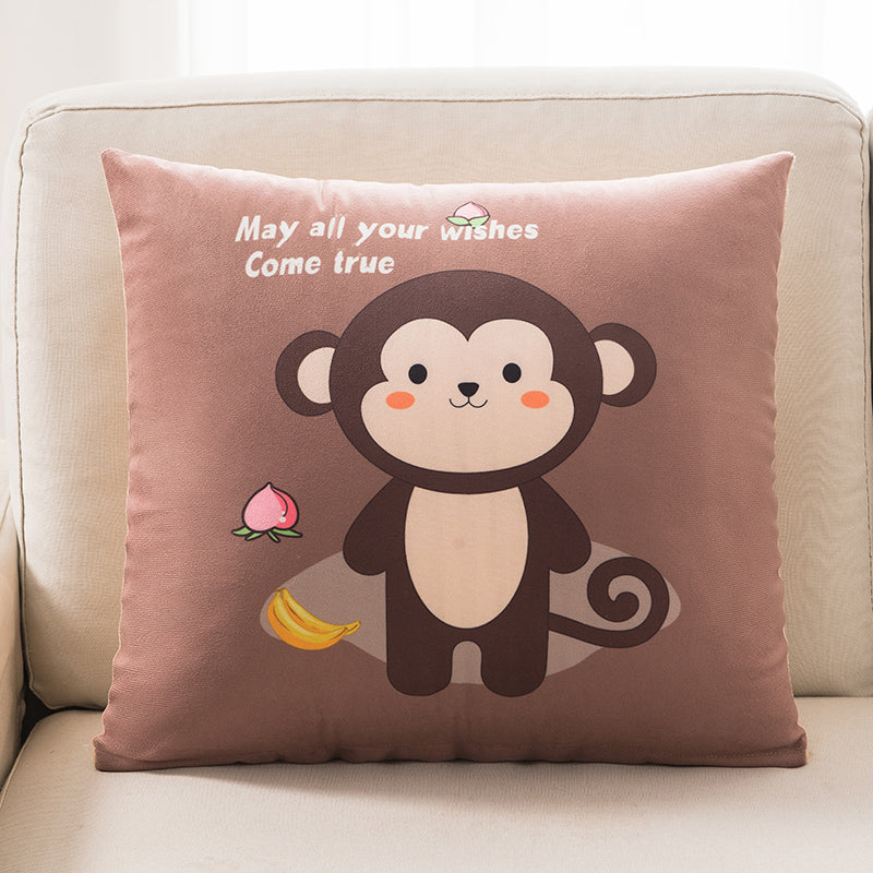 Cute Decorative Throw Pillow – Soft Plush Sofa Cushion for Living Room, Bedroom & Bedside