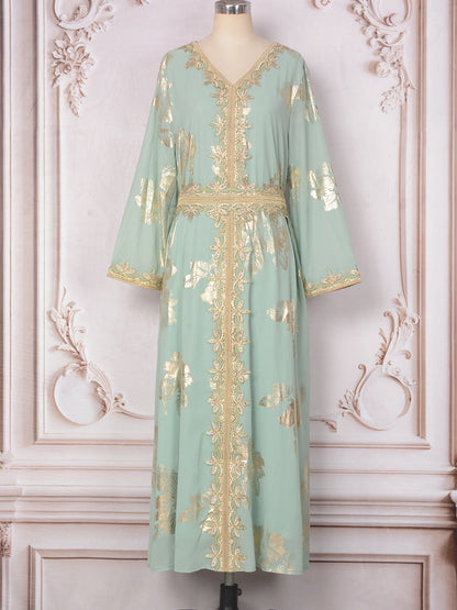 Bronzing Arabian Tourist Dress