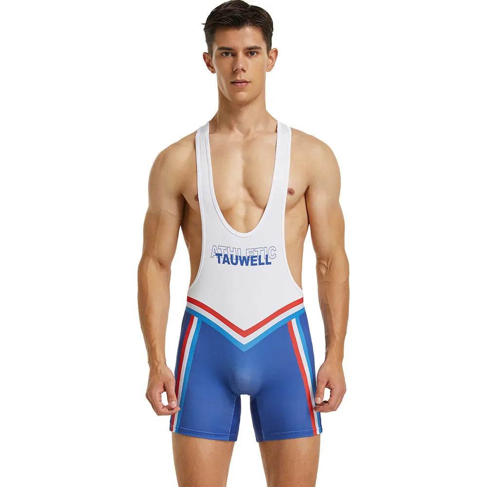 Men's Fitness Swimming Shark Pants Bodysuit Thong